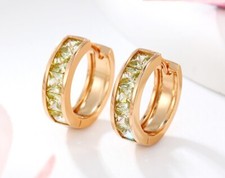 Luxus Ohrringe Creole Zirkonia