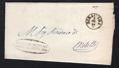1861 lettera siracusa - 1861,
