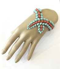 Trifari Faux Coral & Turquoise