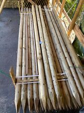 Pali in Legno di Pino Palo Tornito Impregnato Trattato X Recinzione 8X300 40564