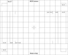 4x5" Ground Glass Focusing Screen (102x127mm) Linhof Sinar Wista Intrepid camera