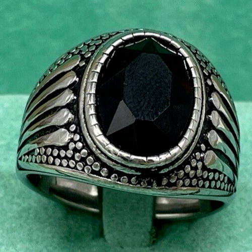 Anello pietra nera - di, onice