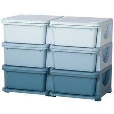 HOMCOM Cassettiera Colorata