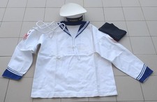 Giubba bianca vintage con accessori e berretto Marinaio M.M. anni '80 originali