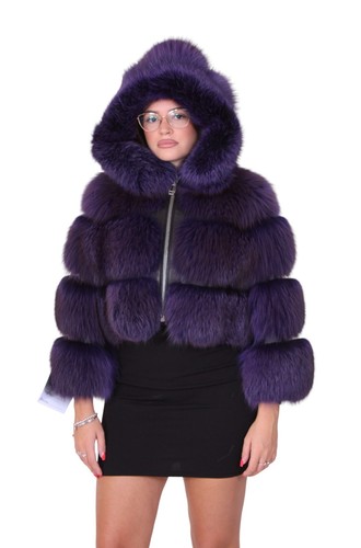 Bomber giacca pelliccia volpe - bomber,