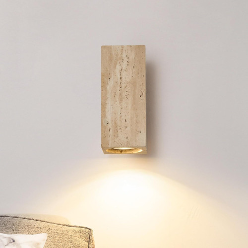 Lampada parete pietra gialla - a,