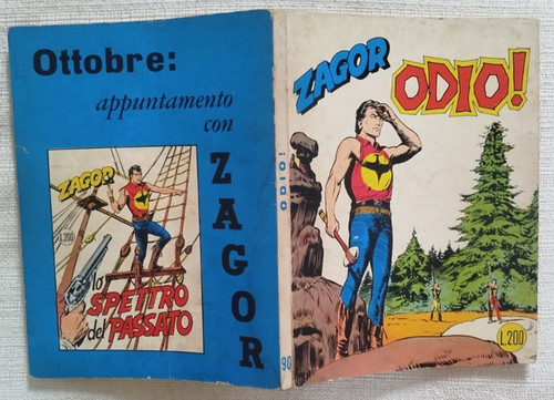 Zagor zenith odio originale - zagor, 90