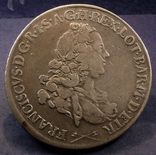 GRANDUCATO di TOSCANA - FRANC. STEFANO di LORENA - FRANCESCONE - 1762 - ARGENTO