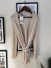 Cardigan lungo con cintura