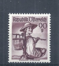 Francobolli Austria.  1948 Costumi Provinciali 90g MH - CV £55 SG 1124 (AQ163)