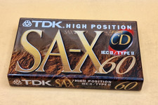 Nastro audiocassetta TDK SA-X 60 vuoto (sigillato) NOS! Nuovo!
