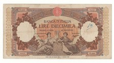 10000 LIRE  REPUBBLICHE MARINARE REGINE DEL MARE DECR  12/05/1960