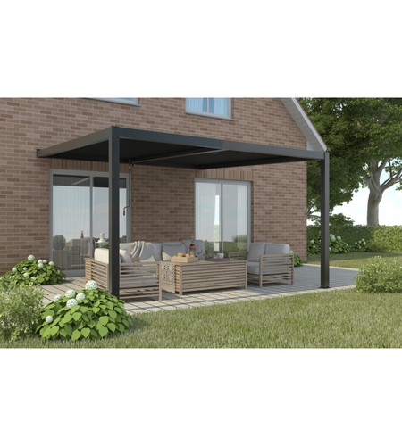 Pergola bioclimatica addossata - pergola,