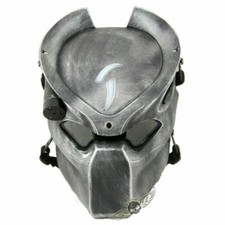 Gioco Airsoft Paintball Maschera Protezione Assalto Predatore Alien Hunter Maschera Luce