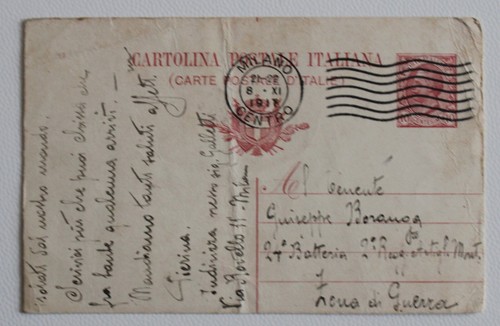 Milano 1917 cartolina postale - milano,