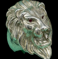 Anello Uomo Testa di Leone