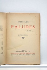 LIVRE ANCIEN GIDE PALUDES ROMAN NRF 1920