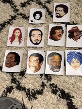 LOTTO 10 ADESIVI CANTANTE