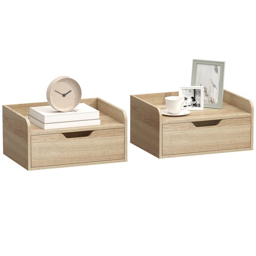 Homcom set comodini - di, 2