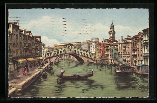 Cartolina artistica venezia - artistica,