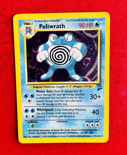 Lotto carte pokemon poliwrath - carte,