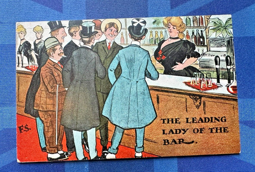 Fred spurgin comic postcard - fs,