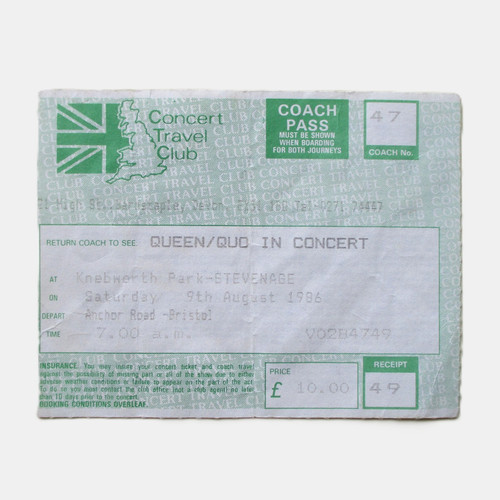 Queen knebworth park 1986 - knebworth, tour