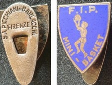 Distintivo pallacanestro ? MINI BASKET spilla FIP pin  FIBA piedino PICCHIANI