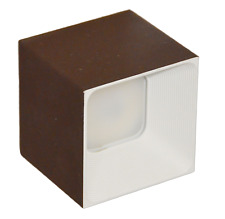 Lampada Parete Applique ICONE DARMA 10 in Alluminio Marrone e Bianco 7 cm