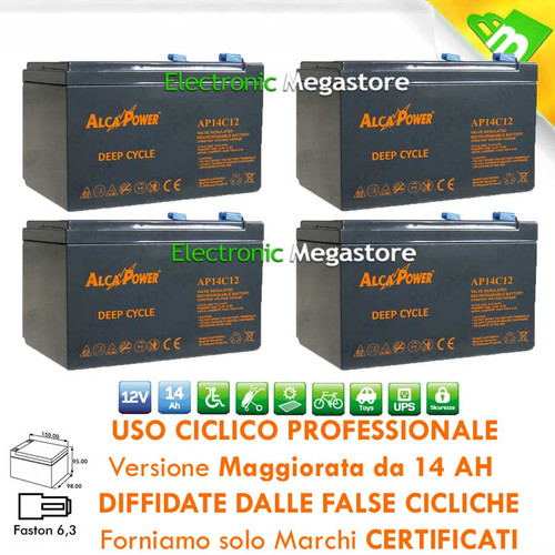 Batteria 12v 48v - 12v, 14ah