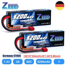 2x Zeee 2S batteria LiPo spina