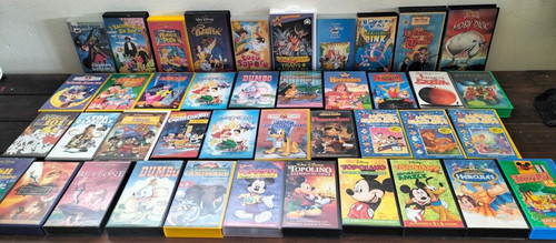 Lotto vhs cartoni animati - vhs,