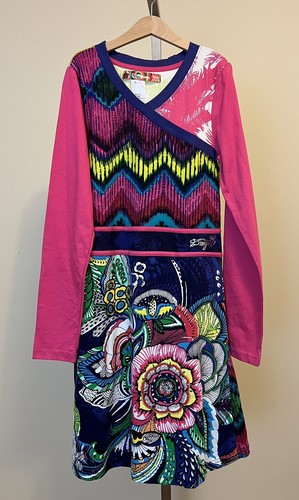Abito desigual bambina manica - desigual,