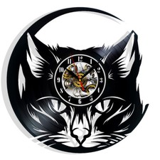 Ich liebe Katzen Vinyl Wanduhr