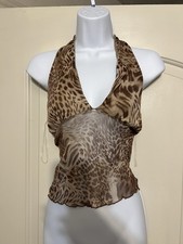 Top donna leopardato maglia