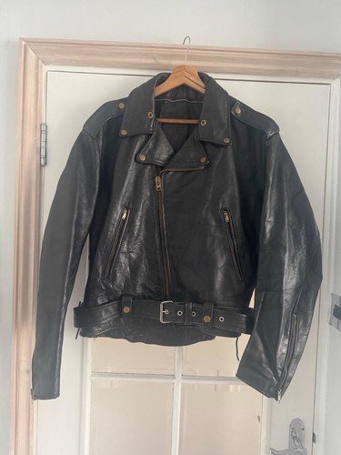 Giacca moto vintage uomo - , pelle