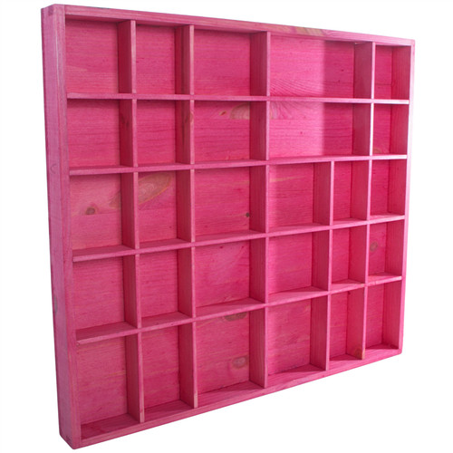 Pink wall display box cabinet - box,