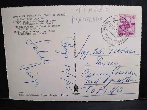 Cartolina con timbro - cartolina,
