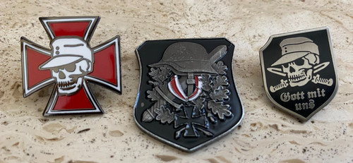 Spille badge distintivi - 3x,
