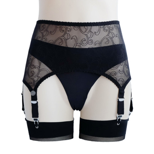 Giarrettiera larga pizzo - in,