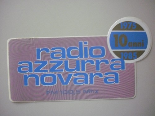 Raro adesivo radio azzurra - raro,