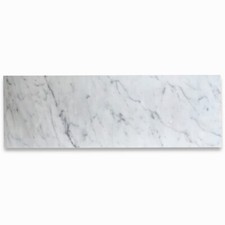 Piastrella da parete e pavimento C43AH 6x18 marmo bianco di Carrara levigata Venato Bianco