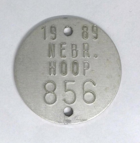1989 nebraska hoop license - 1989,