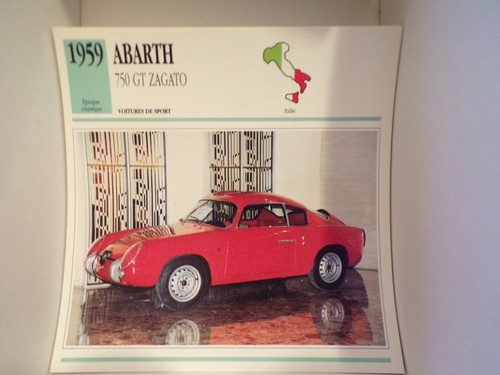 Fiche carte card voiture - fiche,