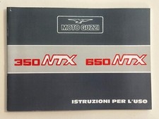 Istruzioni per l'uso MOTO GUZZI 350 NTX e 650 NTX