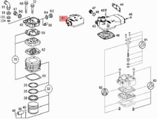 MERCEDES TRUCK LKW ACTROS OM501/502 TESTA CILINDRO COMPRESSORE OEM A5411302719