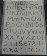 STENCIL ALFABETO PER DECOUPAGE
