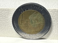 Moneta 500 lire - l., 1986
