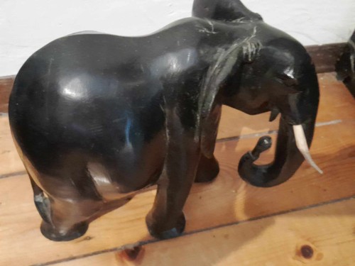 Scultura elefante legno - scultura,