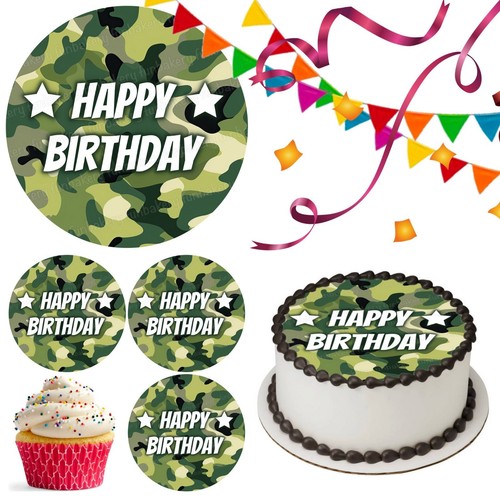 Cake topper mimetico - , militare